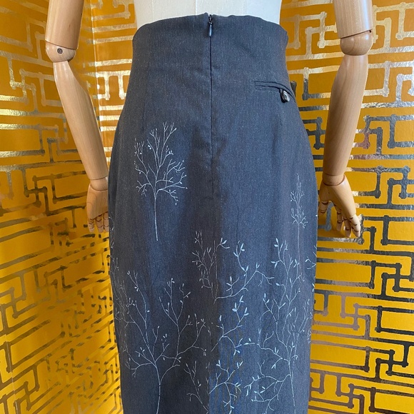 Helen Wang New York Printed Pencil Skirt - Picture 2 of 3